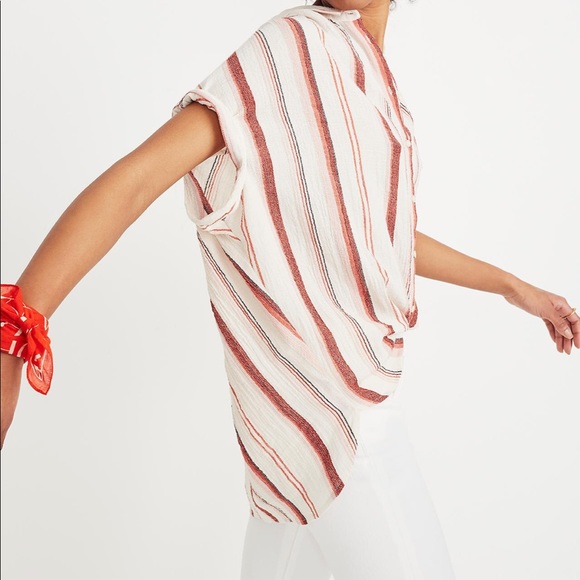 NWT Madewell Central Shirt in Albee Stripe - Picture 2 of 6